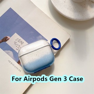 【ลดราคา】เคสหูฟังนิ่ม แบบใส ไล่โทนสี เรียบง่าย สําหรับ Airpods Gen 3 3