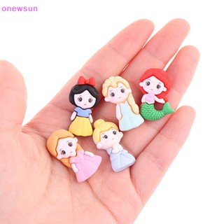 Onew จี้เรซิ่น รูปนางเงือกเจ้าหญิงน่ารัก DIY อุปกรณ์เสริม 10 ชิ้น