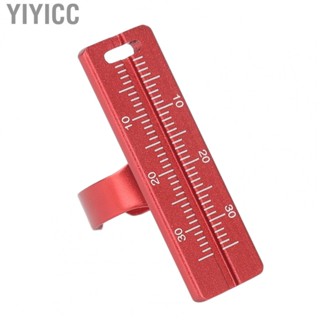 Yiyicc Measuring Finger Ruler  Precise Easy Clean Red Comfortable Grip Endo Measuring Finger Ruler  for  Clinics for