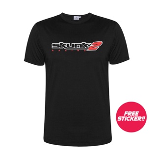 เสื้อยืด พิมพ์ลาย SKUNK2 RACING Sublimation | ลิมิเต็ดอิดิชั่น | บาจู | เสื้อยืด