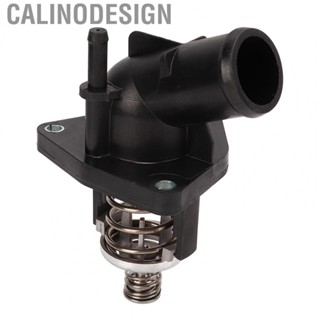 Calinodesign Car Engine Thermostat 12674639 Water Pump Outlet Assembly Replacement for Silverado Suburban Tahoe Engine Thermostat Assembly