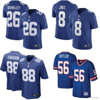 เสื้อกีฬาแขนสั้น ลายทีมชาติฟุตบอล NP2 New York Giants NFL Baekley Jones Engram Taylor Legend Jersey ทรงหลวม สําหรับผู้ชาย และผู้หญิง PN2