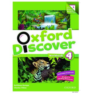 Bundanjai (หนังสือคู่มือเรียนสอบ) Oxford Discover 4 : Workbook +Online Practice (P)