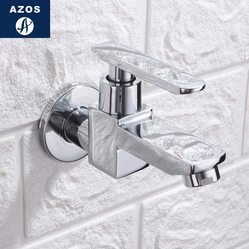 ก๊อกในห้องน้ำ ก๊อกสระว่ายน้ำ ขนาดเล็ก ทองแดงทั้งหมด ก๊อกน้ำ 4 จุด เรียบง่ายทันสมัย - รูปที่ 5