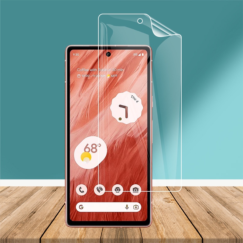 ฟิล์มไฮโดรเจลบางเฉียบสําหรับ Google Pixel 7a Pixel7a 5G 6.1 "Soft TPU ด้านหน้าคลุมทั้งหมดปกป้องหน้าจ