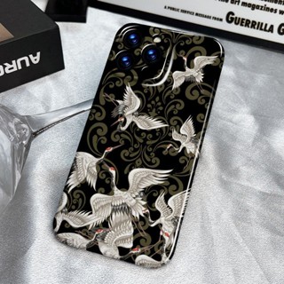 🔥เคสโทรศัพท์มือถือ ลายนกกระเรียน แวววาว รวมทุกอย่าง สําหรับ Iphone 12 Xr11 14 Promax xs13