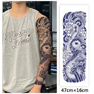 【COCO Magic tattoo】สติกเกอร์รอยสักชั่วคราว กึ่งถาวร กันน้ํา ติดทนนาน 15 วัน 47 ซม.*16 ซม.