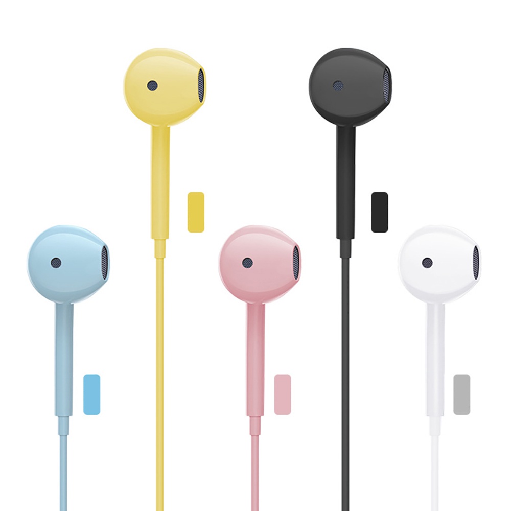 หูฟังมีสาย เชื่อมต่อผ่าน AUX 3.5 เลือกได้หลายสี ควบคุมสายสนทนา ไมโครโฟนชัด หลากสีให้เลือกU-19
