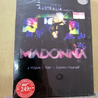 ปกเบลอ vcd madonna live in australia featuring vogue rain express yourself concert vcd aps s inter