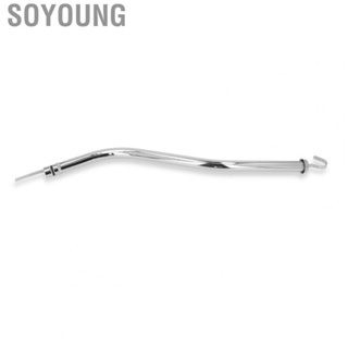 Soyoung Oil Dipstick Tube Professional Silver Chrome Plated Transmission Dipstick Tubes Stainless Steel Rustproof for Car