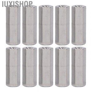 Iuxishop Threaded Rod Connector  30mm Length M6x1 Hex Coupling Nut Hard Wearing Wide Usage  for Machine Screws