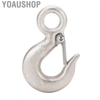 Yoaushop 1T Lifting Hook 304 Stainless Steel Heavy Duty Hook for Industrial Hoisting Port Transportation