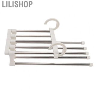 Lilishop Pants Hanger Stainless Steel Space Saving Multi Layer Hanger for Trousers