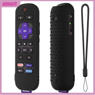 Ni เคสซิลิโคน พร้อมสายคล้อง สําหรับรีโมตคอนโทรล Roku Rc-mc1 Roku Ultra 2022 4k