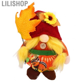 Lilishop  Elf Dwarf Toy  Odorless Dwarf Table Decorations Pumpkin Color  for Party