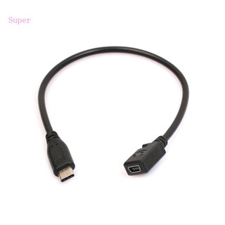 สายชาร์จ Type C USB 3 1 Male to Mini USB Female สําหรับ Nexus 6P