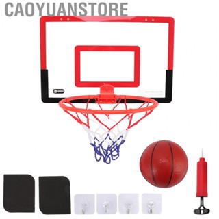 Caoyuanstore Mini Basketball Hoop Set  Basketball Hoop Complete Red Black Spring Motion  for Indoor