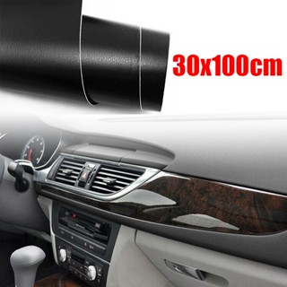 ⚡READYSTOCK⚡Sticker 30*100CM Black Leather Texture Sheet Interior Trim Good toughness