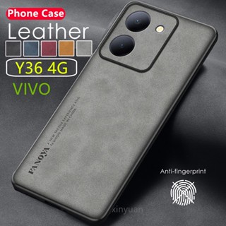 เคสโทรศัพท์หนังแกะ ซิลิโคน กันกระแทก กันรอยกล้อง สําหรับ VIVO Y36 4G 2023 VIVOY36 Y 36