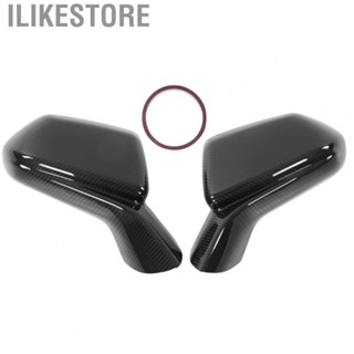 Ilikestore 2Pcs/Set Carbon Fiber Rearview Side Mirror Cover for Chevy Camaro 2015 2016 2017 2018 2019 2020 2021