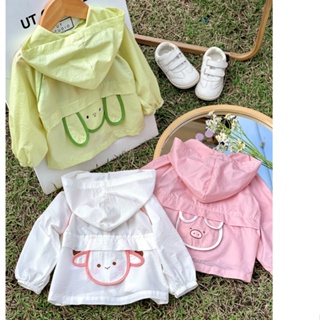 พร้อมส่ง ลดกระหน่ํา เสื้อแจ็กเก็ตกันแดด ระบายอากาศ ขนาดเล็ก น้ําหนักเบา สไตล์เกาหลี ญี่ปุ่น แฟชั่นฤดูร้อน สําหรับเด็กผู้หญิง 2023