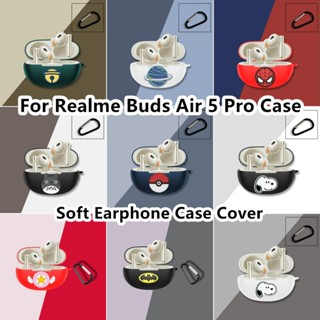 【imamura】เคสหูฟัง แบบนิ่ม ลายการ์ตูน เรียบง่าย สําหรับ Realme Buds Air 5 Pro 5 Pro