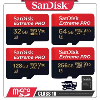 Sandisk Ultra microSD การ์ดหน่วยความจํา 64GB 512GB 256GB 128GB U3 V30 สําหรับสมาร์ทโฟนและแท็บเล็ต