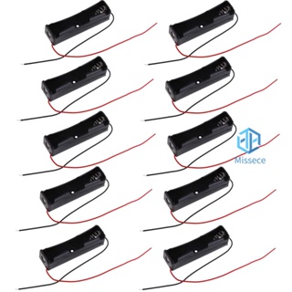 ที่ใส่แบตเตอรี่ 18650 18650 คลิปแบตเตอรี่ 1 ช่อง 3.7V พลาสติก 18650 กล่องเก็บแบตเตอรี่ พร้อมขั้วต่อ