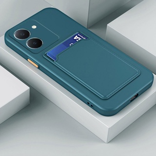 เคสโทรศัพท์ซิลิโคน TPU แบบนิ่ม กันกระแทก สีพื้น สําหรับ Vivo Y36 4G 5G 2023