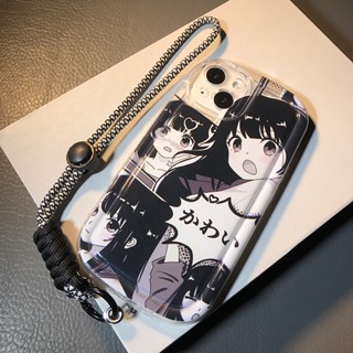 เคสโทรศัพท์มือถือ ลายการ์ตูนเด็กผู้หญิง พร้อมสายคล้อง สําหรับ Samsung Galaxy M23 5G S23 S21 S20 FE S22 Ultra 10 Plus Note 10 Pro 20 Ultra