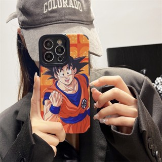 เคสโทรศัพท์มือถือหนัง ลายการ์ตูนดราก้อนบอล โกคู สําหรับ iPhone 14 Plus 13 12 Pro Max 11 Pro Max iPhone X Xs Max XR 7 8 Plus