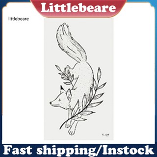 &lt;littlebeare&gt; สติกเกอร์รอยสักชั่วคราว ลาย 3D ติดทนนาน 1 แผ่น