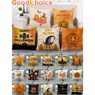 【Good】Pillow Cover Halloween Decoration Home Decor Pumpkin Cartoon Sofa 18\" 45*45cm【Ready Stock】