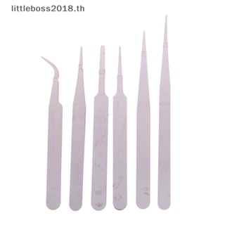 [littleboss] แหนบสเตนเลส ป้องกันไฟฟ้าสถิตย์ สําหรับซ่อมแซมบํารุง 6 ชิ้น ต่อชุด