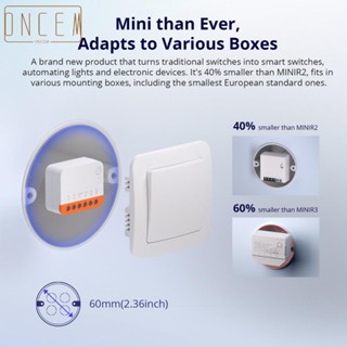 【ONCEMOREAGAIN】MINIR4 WiFi Smart Switch 2-Way Light Switch with Timing Function,Mini R4 Breaker