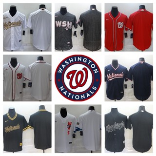 MLB Washington Nationals เสื้อยืดเบสบอลบุรุษ