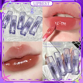 ♕ Magic Casa Dudu Water Lip Glaze Mirror Gloss Smooth Moisturizing Lipstick Quick Drying Film Forming High Color Rendering Long Last Student Lip Makeup 5 Colors UPBEST