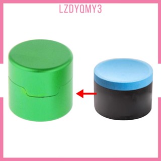 [Lzdyqmy3] กล่องใส่ชอล์กไม้คิวพูล อลูมิเนียมอัลลอย แบบพกพา สีแดง