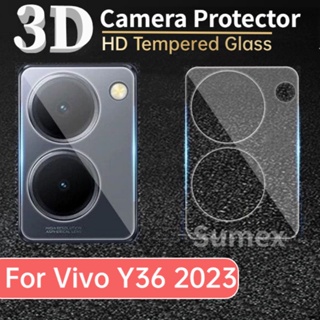 ฟิล์มกระจกนิรภัยกันรอยเลนส์กล้อง แบบใส 3-1 ชิ้น สําหรับ Vivo Y36 2023 Vevo Y 36 36Y Vivoy36 5G 9H HD Ultra