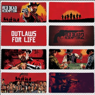 แผ่นรองเมาส์เล่นเกม Dead 2 ขนาด 900x400 มม. สีแดง