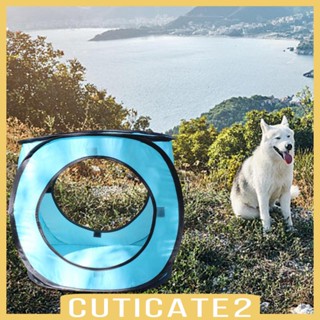 [Cuticate2] เต็นท์อุโมงค์ แบบพับได้ ของเล่นสําหรับสัตว์เลี้ยง สุนัข แมว ขนาดเล็ก