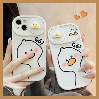 เคสโทรศัพท์มือถือ ลายการ์ตูนเป็ด กันกระแทก สําหรับ IPhone 11 14 Pro Max IP 13 Pro Max 12 Pro Max 7 8Plus XS XR SE