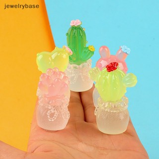 [jewelrybase] ใหม่ กระบองเพชรเรซิ่นเรืองแสง เครื่องประดับตกแต่งบูติก 1 ชิ้น