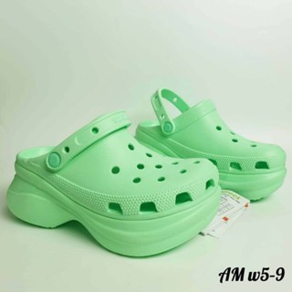 Crocs bae รองเท้าส้นสูง ประดับพู่ 2.5 นิ้ว สูง 5 สี ไซซ์ 35-40