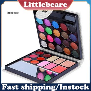 &lt;littlebeare&gt; ชุดพาเลตต์อายแชโดว์ ชิมเมอร์ แปรงแต่งหน้า 32 สี