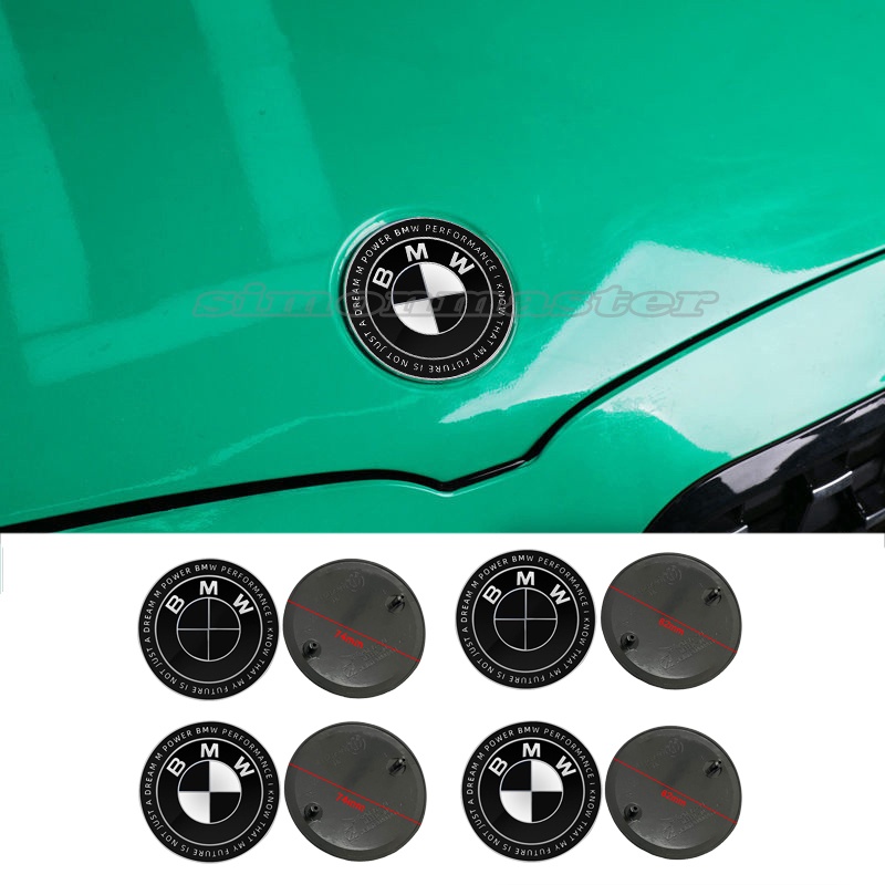 1PC ดัดแปลง 50th Anniversary รถด้านหน้า Hood Emblem Auto ด้านหลัง Badge Decal สําหรับ BMW F30 F20 F1