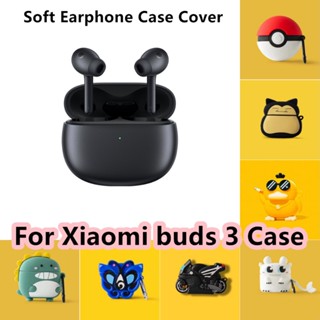 【ของแท้】เคสหูฟัง แบบนิ่ม ลายการ์ตูน สําหรับ Xiaomi buds 3 buds 3