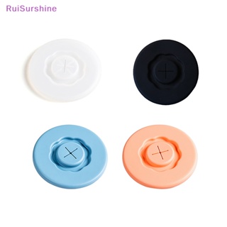 Ruisurshine ใหม่ ฝาครอบแก้วน้ํา ซิลิโคน ทนความร้อน พร้อมหลอดดูด ทนทาน ล้างทําความสะอาดได้ เข้าได้กับทุกชุด