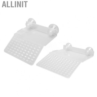 Allinit Reptile Basking Platform Multipurpose Transparent Acrylic Turtle Dock with 2 Suction