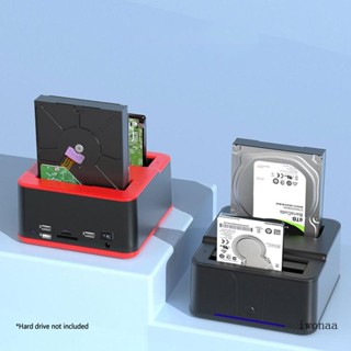 Iwo 2 5 3 5 Usb Dual-Disk ฮาร์ดดิสก์ Enclosure Offline Copy Duplicator Socket